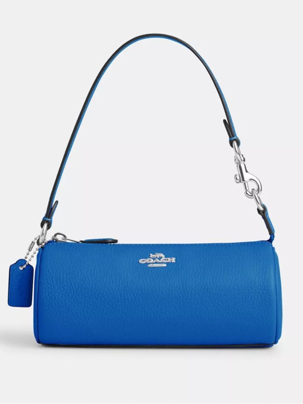Coach Bright Blue Leather Wristlet Clutch